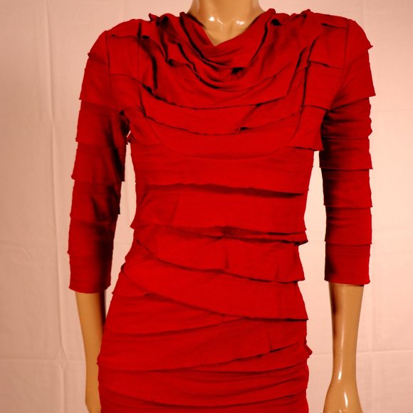 MAX STUDIO Red Dress Size Small - Picture 1 of 6
